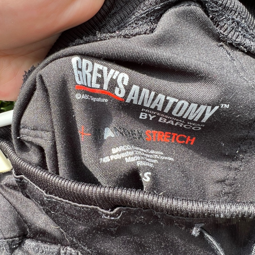 Black Grey’ Anatomy Scrub Set SMALL - Picture 10 of 10